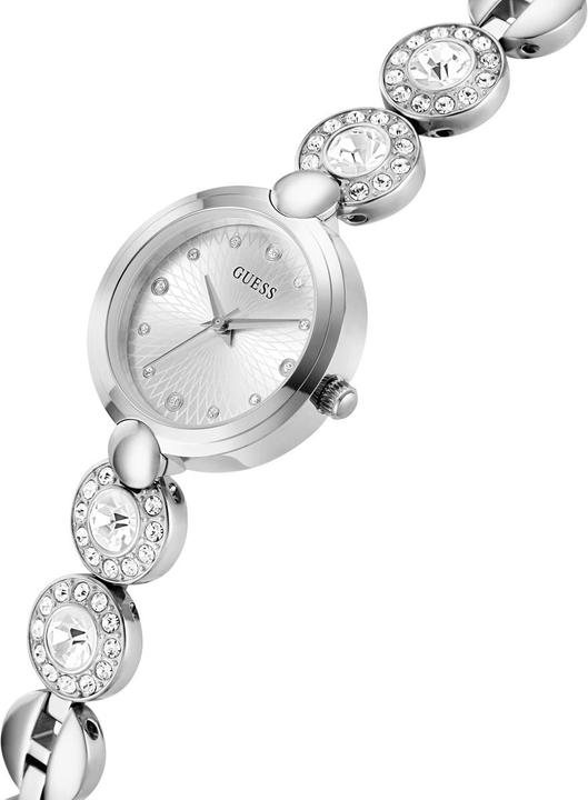 Actual product image Guess P SLV CS / SUN SLV DL / P SLV BRCT W/ CRYS W/ ADJT G LINKS Wristwatch (26 mm)