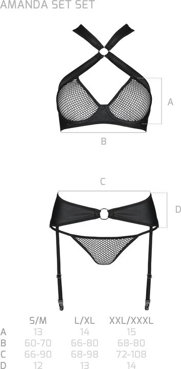 Actual product image Passion Bra set "Amanda (XXL, 3XL)