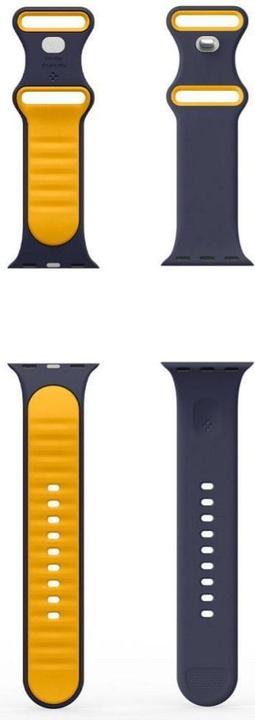 Immagine prodotto Spigen - Nano Pop - Apple Watch 1/2/3/4/5/6/7/8/9/10/SE/SE 2 (38/40/41/42mm) - Blueberry Navy (Materiale sintetico, Silicone)
