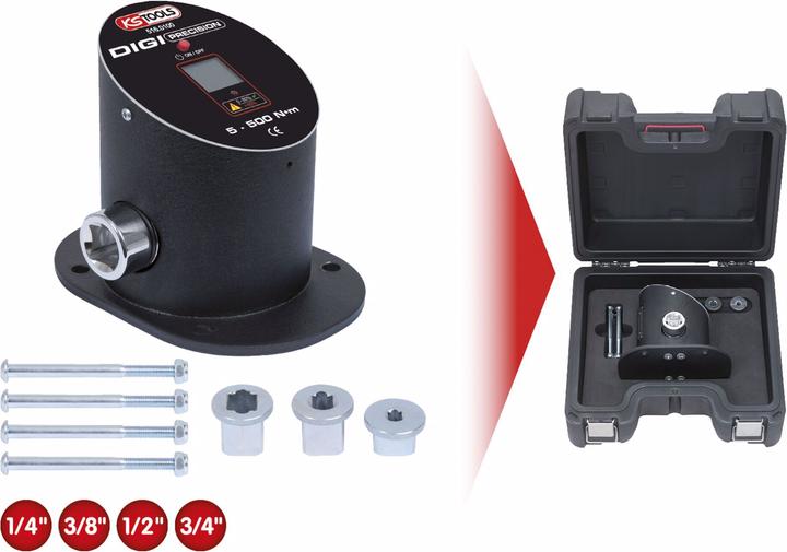 Produktbild KS Tools Werkstattprüfgerät (3/4", 1/2", 3/8", 1/4", 5 Nm, 500 Nm)