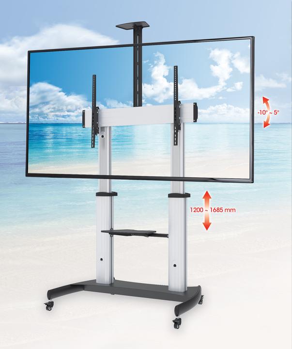 Actual product image Manhattan Premium multimedia TV stand on casters with extra high load capacity (LCD, 100", 100 kg)