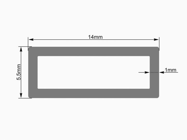 Produktbild Eurolite Leer-Rohr 14x5,5mm clear LED Strip 2m (Farbfilter)
