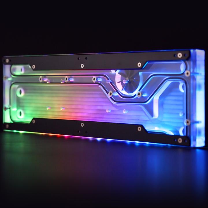 Produktbild Raijintek ACHERON 360 RBW Distro Plate - Acryl, D-RGB