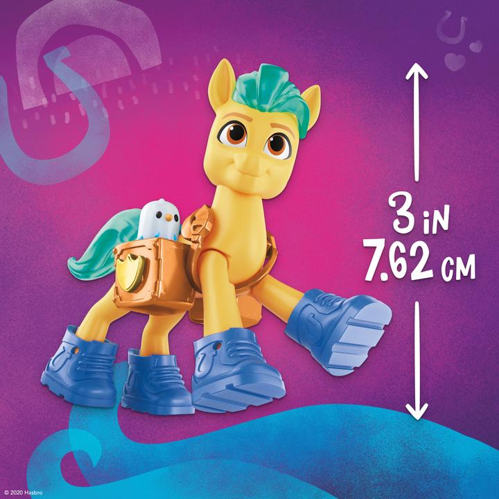 Actual product image My Little Pony A new generation crystal adventure Hitch Trailblazer, 7.5 cm high pony with exercises