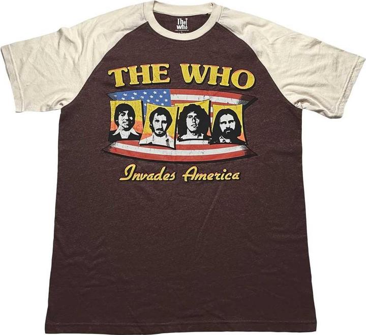Immagine prodotto The Who Maglietta Raglan Unisex Adulti Invades America (XXL)