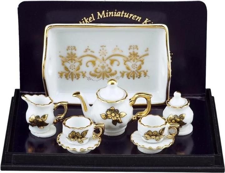 Image du produit Reutter 001.347/6 - Service à thé Baronne "Fleur d'or", miniature (5,5 x 8 x 5 cm)