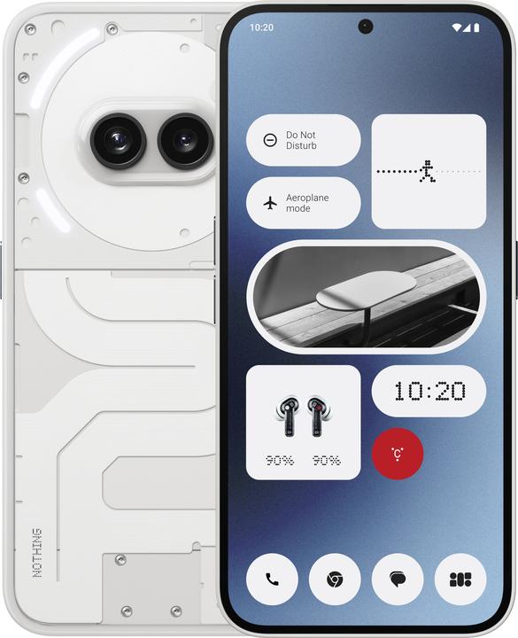 Image du produit Nothing Phone (2a) (256 Go, Blanc, 6.70", Double SIM, 50 Mpx, 5G)