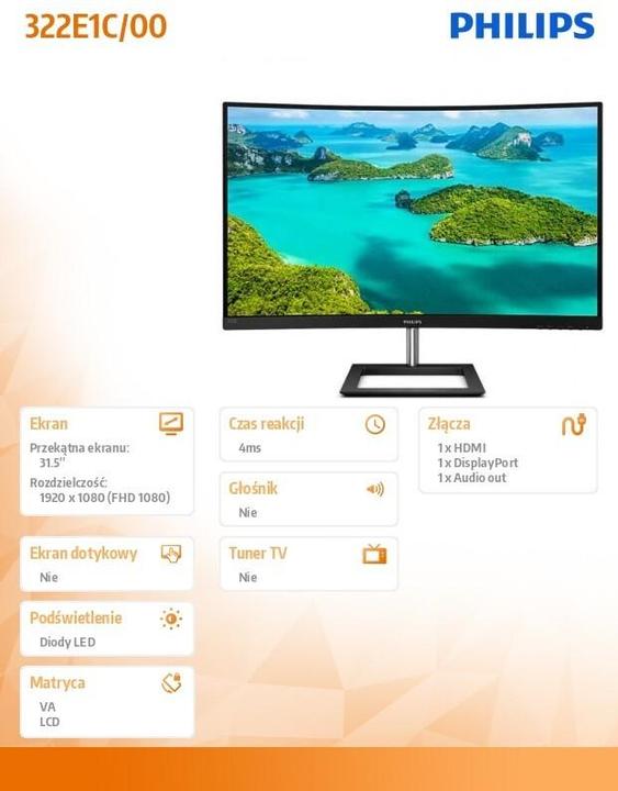 Immagine prodotto Philips 322E1C/00 (1920 x 1080 pixel, 32")