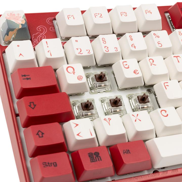 Actual product image Varmilo VEA88 Koi TKL Gaming Keyboard, MX-Brown, white LED (DE, Cable)