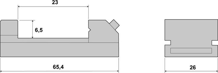 Actual product image Paulimot Niederzugschraubstock 26 mm Backenbreite