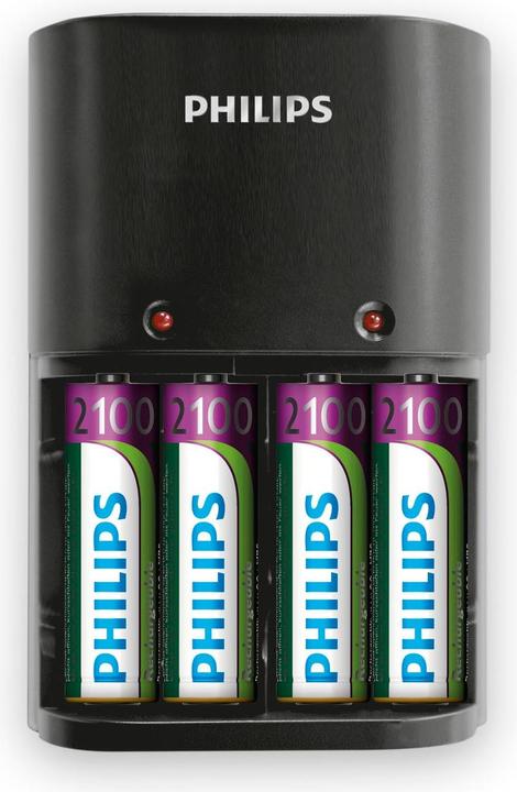 Actual product image Philips MultiLife Battery Charger SCB1490NB/12 (4 pcs., AA, 2100 mAh, Rechargeable battery)