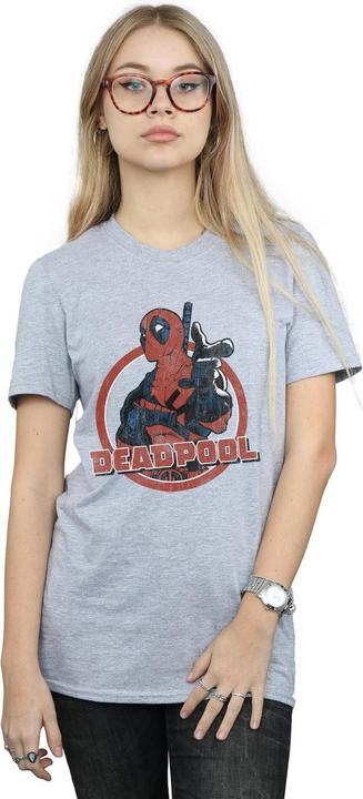 Immagine prodotto Deadpool Gun Finger Maglietta Ampia Donna (M)