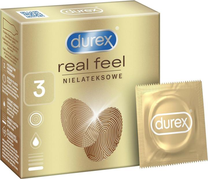 Actual product image Durex Real Feel Natural Skin Feeling non-latex condoms 3pcs (3 pcs.)