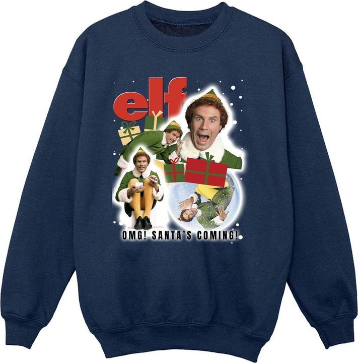 Elf Buddy Collage Sweatshirt Mädchen