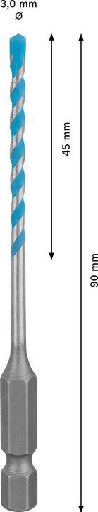 Produktbild Bosch Professional Zubehör Expert HEX-9 MultiConstruction (3.0 Millimeter)