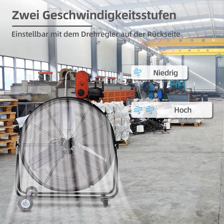 Immagine prodotto Be Cool BCIWM90CM Bodenventilator Industrie-Windmaschine 90cm (73 dB)