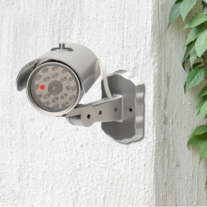 Produktbild Casativo Überwachungskamera Attrappe mit Bewegungssensor und rotem Blinklicht, Batteriebetrieb