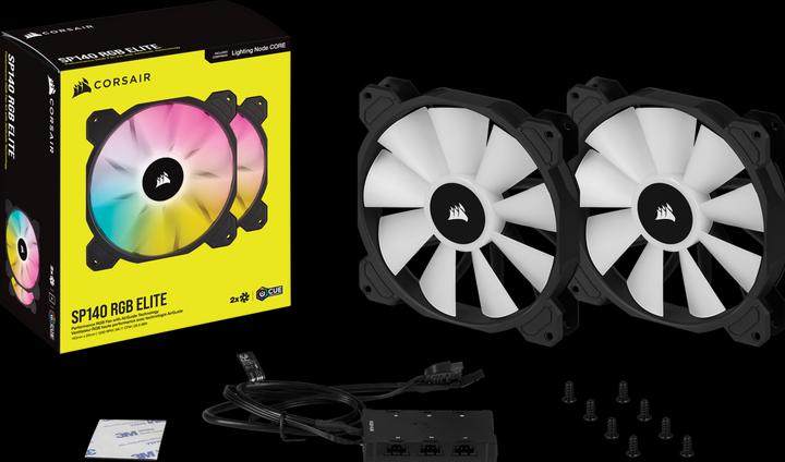 Produktbild Corsair SP140 RGB Elite Dual Node C (140 mm, 2 x)