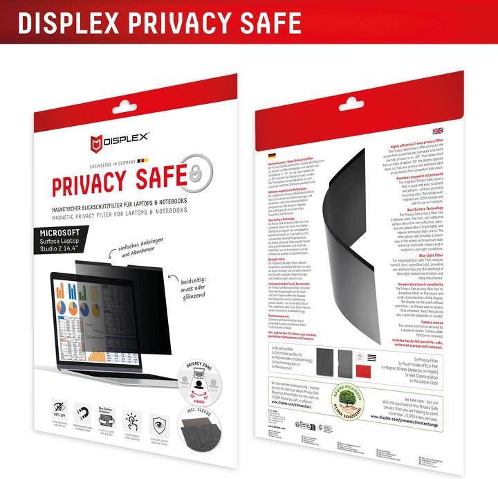 Produktbild Displex Privacy Safe, Laptop Blickschutzfilter (12.50", 3 : 2)