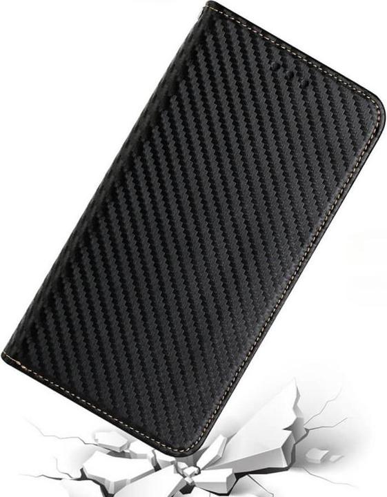 Produktbild Cover-Discount Galaxy S24 - Carbon Look Flip Case schwarz (Samsung Galaxy S24)