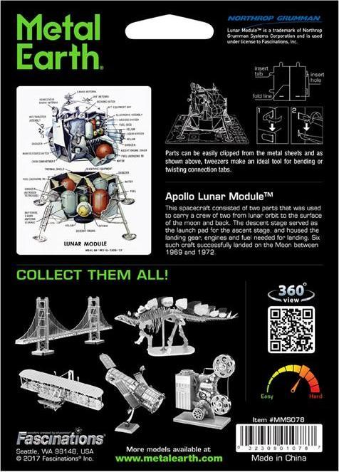 Produktbild Metal Earth Metall-Erde Apollo-Mondfähre Silberne Edition