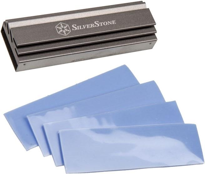 Actual product image Silverstone TP04 M.2 passive cooler, aluminum