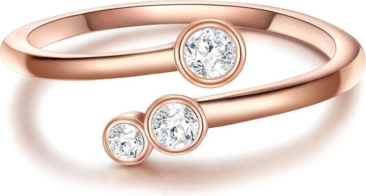 Immagine prodotto Glanzstücke München Donna Argento Cubico Zirconia Oro Rosa - 32318 (58, 925 Argento)