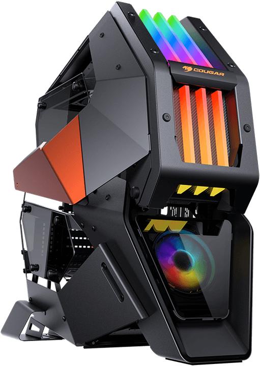 Immagine prodotto Cougar Conquer 2 - Full Tower - PC - Metallo - Vetro temperato - Nero - Arancione - Tran (ATX, mATX, Mini-ITX, SSI CEB)
