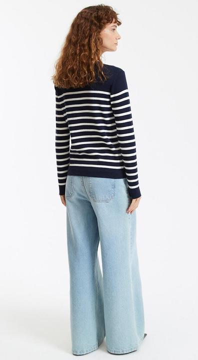 Produktbild La Redoute Collections Matrosenpullover aus Bio-Baumwolle (L)