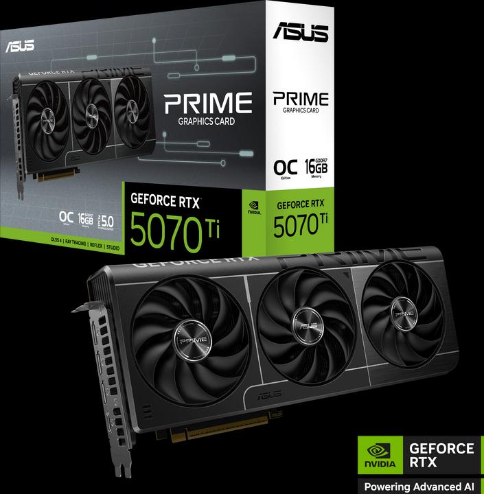 Actual product image ASUS Prime GeForce RTX 5070 Ti OC (16 GB)
