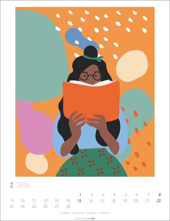 Produktbild Book Love Kalender 2026 (30 x 39 cm, Deutsch)