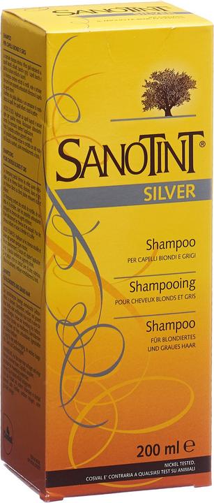 Actual product image Sanotint Shampoo blondiertes graues Haar (200 ml, Liquid shampoo)