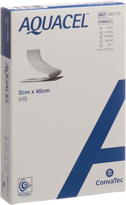 Aquacel Ag Hydrofiber Tamponaden 2x45cm
