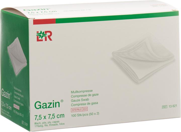 Gazin Mullkompressen 7.5x7.5cm 8-fach steril