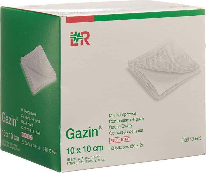 Gazin Mullkompressen 10x10cm 16-fach steril