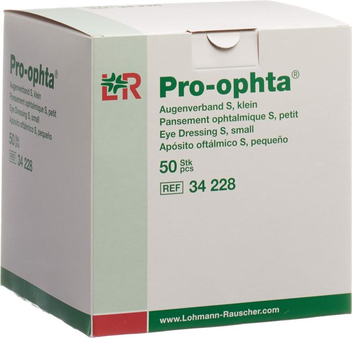 Pro Ophta Augenverband S durchsichtig (50 x)