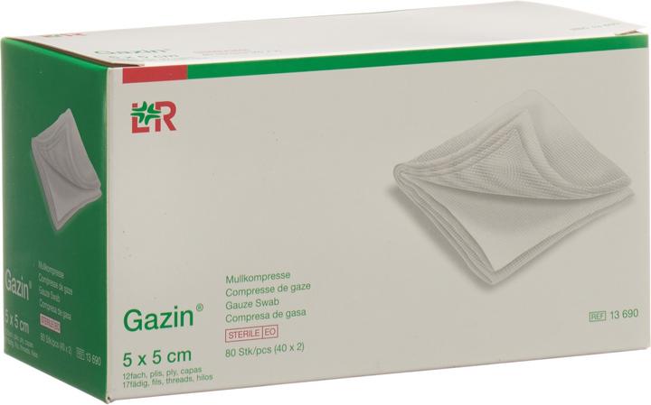 Gazin Mullkompressen 5x5cm 12fach steril