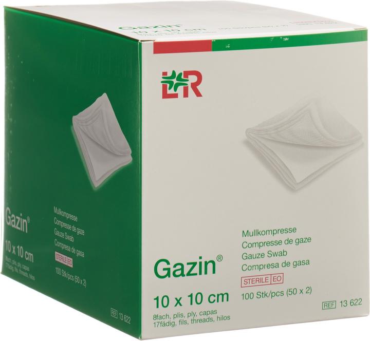 Gazin Mullkompressen 10x10cm 8fach steril