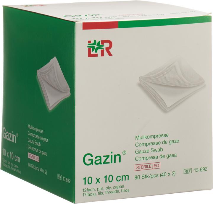 Gazin Mullkompressen 10x10cm 12fach steril
