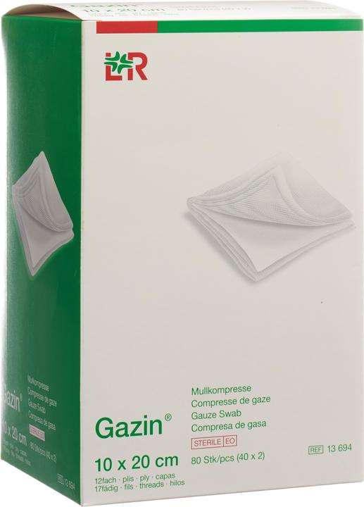 Gazin Mullkompressen Set 20x10cm 12fach