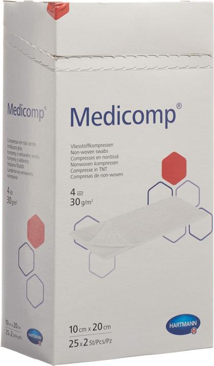 Produktbild Medicomp Vlieskompr 10x20cm 4f