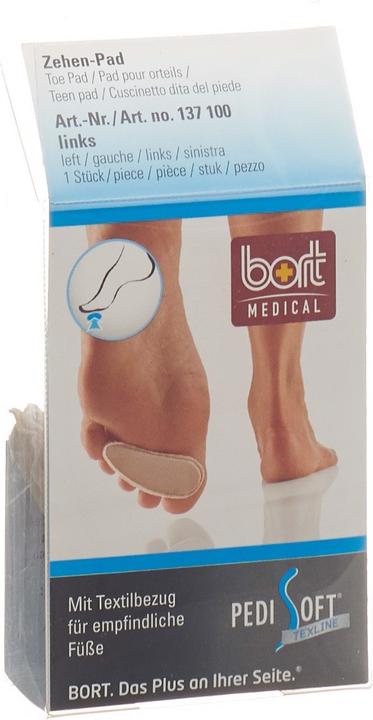 Bort Medical Texline Zehen Pad links (Zehentrenner)