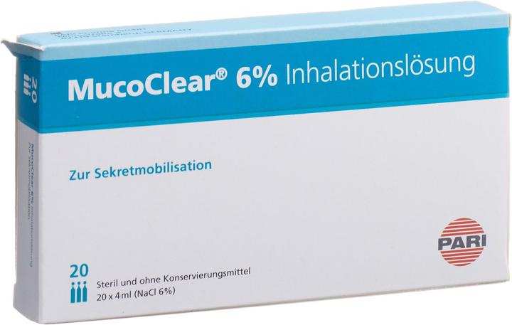 Actual product image PARI MucoClear 6% NaCl Inhalationslösung (20x4ml)