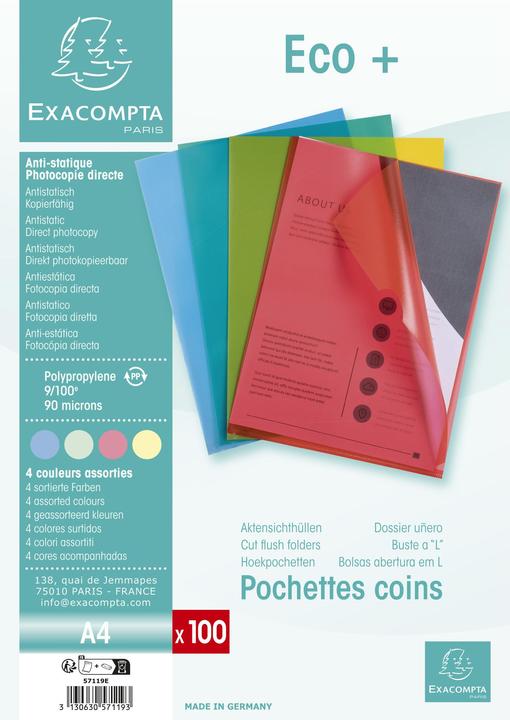 Produktbild Exacompta Aktensichthüllen (A4, 100 x)