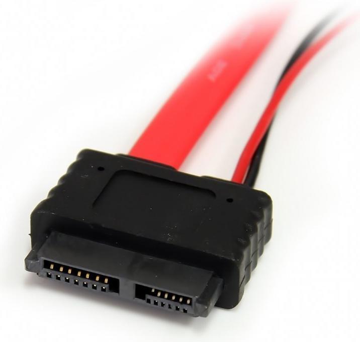 Actual product image StarTech .com Slimline SATA to SATA with LP4 power cable / adapter