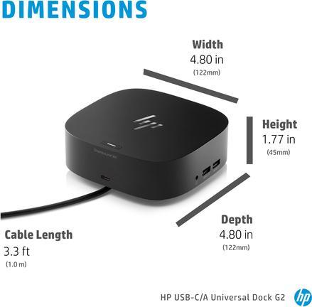 Image du produit HP G2 Universal Dock (USB-C, 7 Ports)