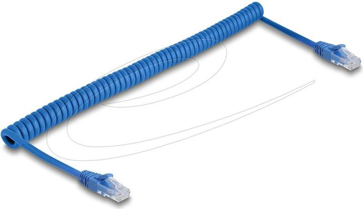 Immagine prodotto Delock RJ45 Spiralkabel Stecker zu Stecker Cat.6 UTP 0,8 m b (U/UTP, CAT6, 1.80 m)