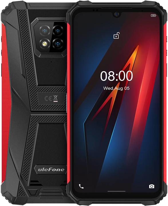 Ulefone Armure 8 (64 Go, Rouge, Noir, 6.10", Double SIM, 16 Mpx, 4G)