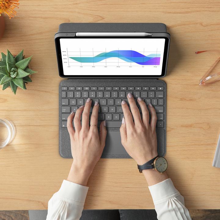 Image du produit Logitech Folio Touch (DE, iPad Pro 11 2021 (3ème génération), iPad Pro 11 2022 (4e génération), iPad Pro 11 2018 (1. Gen), iPad Pro 11 2020 (2. Gen))