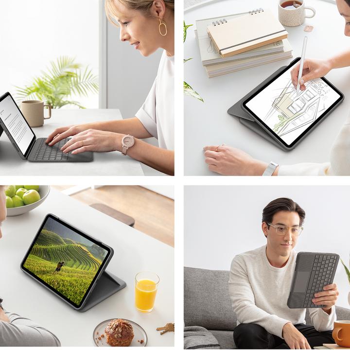 Image du produit Logitech Folio Touch (DE, iPad Pro 11 2021 (3ème génération), iPad Pro 11 2022 (4e génération), iPad Pro 11 2018 (1. Gen), iPad Pro 11 2020 (2. Gen))